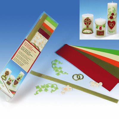 Kerzenverzier-Set Hochzeit/Geburt/Taufe
