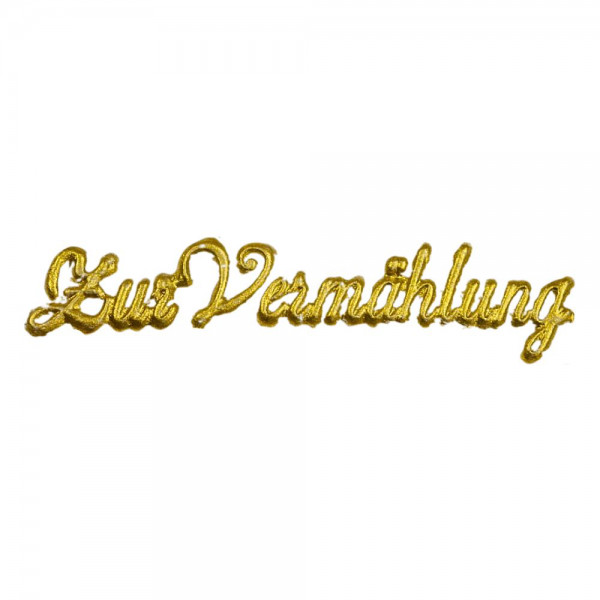 Wachsschriftzug – Zur Vermählung – Gold