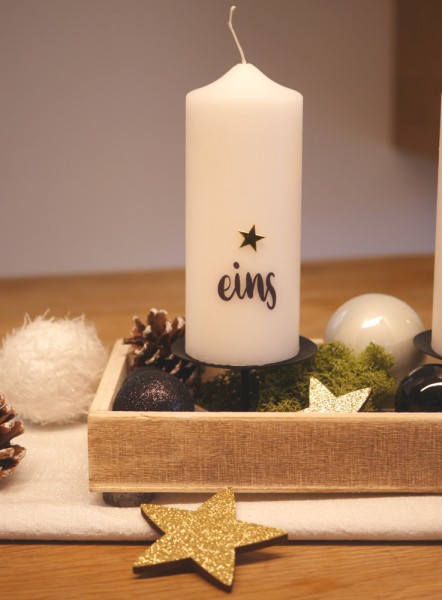 Weihnachts Kerzentattoos - DIY Deko Für Adventskerzen, 3 Bögen Mit Weihnachtsmotiven