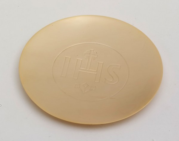 Patene m. IHS vergoldet D 14 cm