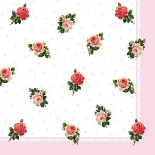Servietten - Kleine Röschen