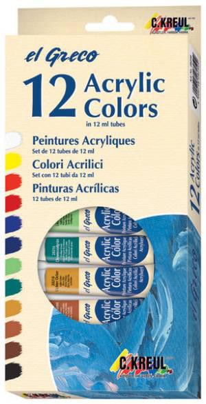 el Greco Acrylfarben 12er-Set