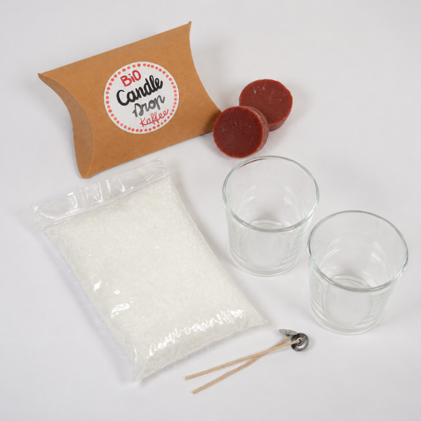 Duftkerzen selber machen – Candle Drop Set Kaffee für zwei Kerzen