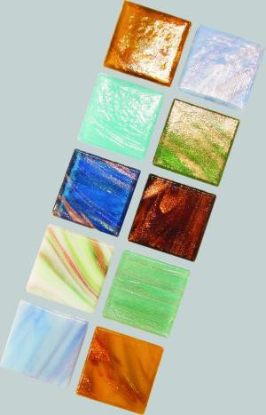 Joy Glas deluxe 20x20x4 Bunt Mix deluxe