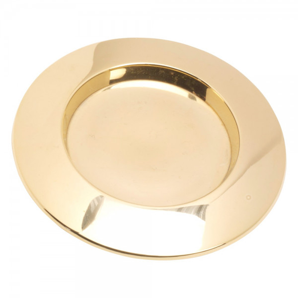 Kerzenteller rund D 14 cm glänzend