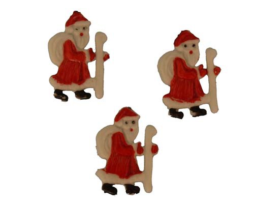 Wachsmotiv Nikolaus, 3 Stück