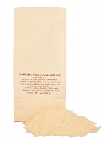 Pappmaché 250 g Beutel mit Anleitung