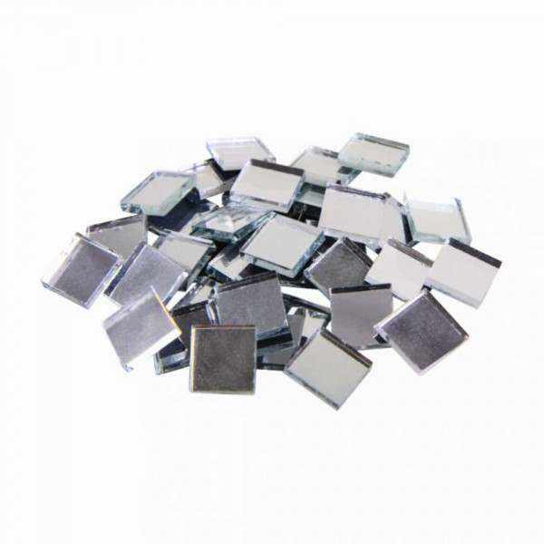 Spiegelmosaik - 10 x 10 x 2 mm - Silber