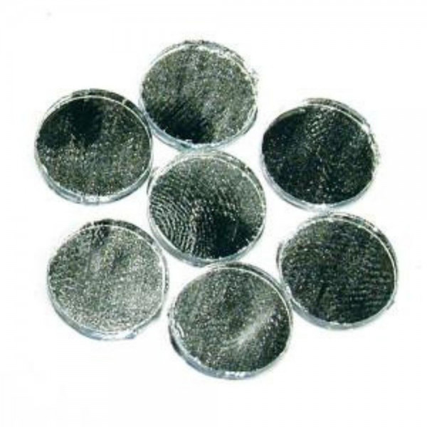 Selbstklebendes Spiegelmosaik - Ø 15 mm - Silber