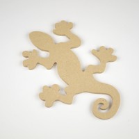 Holzmotiv Echse Gecko zum Basteln und Gestalten Holzmotiv Echse Gecko zum Basteln und Gestalten