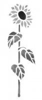 Motiv-Schablone Sonnenblume Motiv-Schablone Sonnenblume