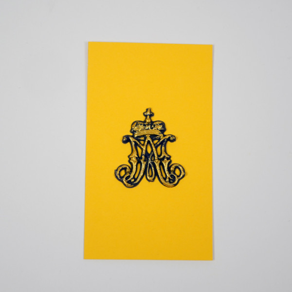 Wachsmotiv – Marien-M – Gold
