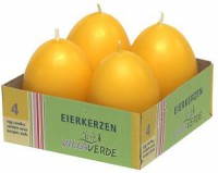 Eierkerzen 4er Pack, gelb Eierkerzen 4er Pack, gelb