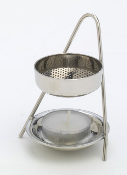 Räucher-Stövchen Nickel mit Teelicht