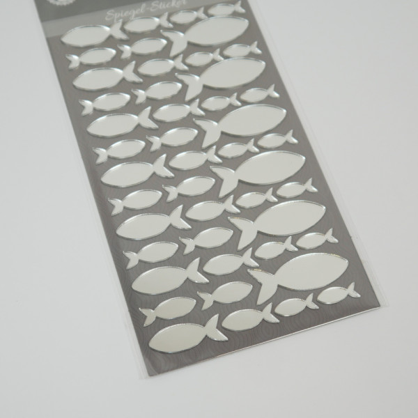 Spiegel Sticker Fische zum Basteln und Gestalten