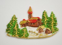 Dorf im Wald, Weihnachten, 7 cm Dorf im Wald, Weihnachten, 7 cm