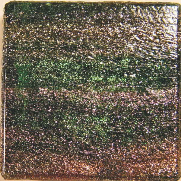 Murano Glas 20 x 20 mm - Marmoriert - Laubgrün