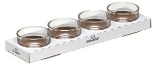 4er Pack Jumboteelichterglas