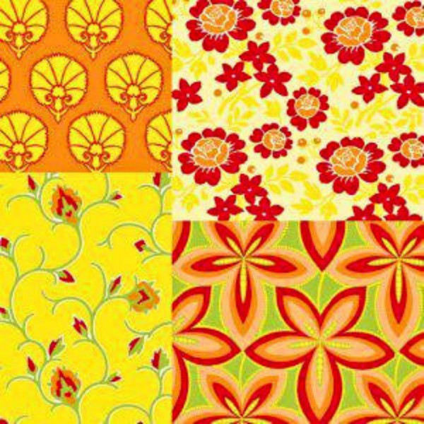 Servietten - Susanna Gelb-Rot