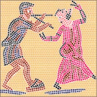 Mosaik Vorlagen - Tänzer | 41x36 cm Mosaik Vorlagen - Tänzer | 41x36 cm