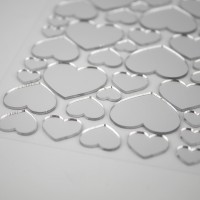 Spiegel Sticker Herzen zum Basteln und Gestalten Spiegel Sticker Herzen zum Basteln und Gestalten
