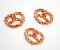 Brezeln glanz braun, 2 cm, 3 Stück Brezeln glanz braun, 2 cm, 3 Stück