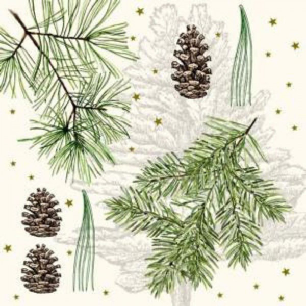 Servietten - Wintergrün