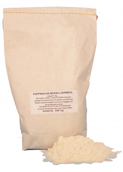 Pappmaché 1000 g Beutel mit Anleitung