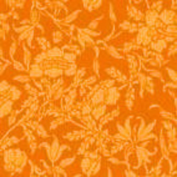 Servietten - Orange Blumenornamente