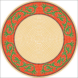 Mosaik Vorlagen - Rom | ∅ 60cm