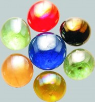 Glas-Nuggets mit irisierendem Glanz Glas-Nuggets mit irisierendem Glanz