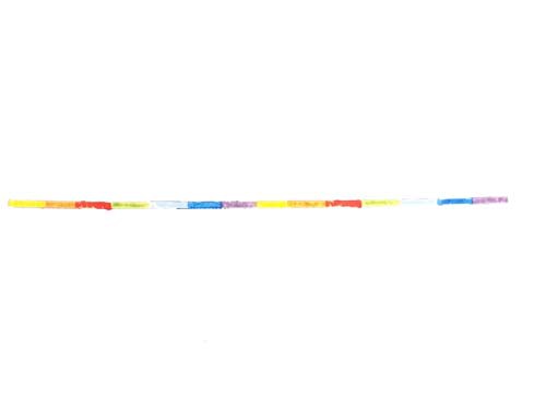 Regenbogen Flachstreifen 3 Stück - Wachsstreifen für Kerze