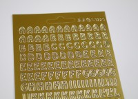 Sticker Buchstaben gold oder silber Sticker Buchstaben gold oder silber