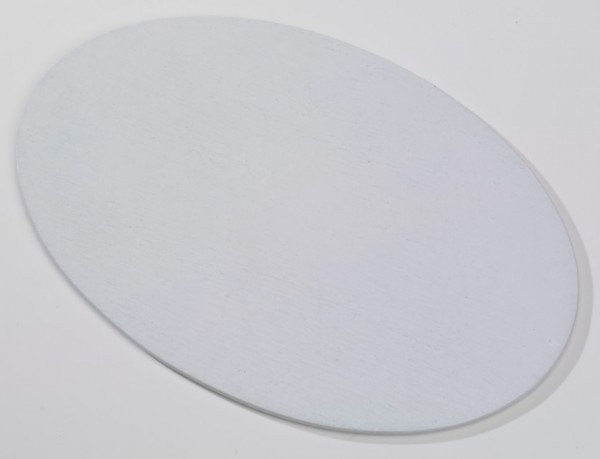 Teller oval Alu weiß 20,5x14 cm