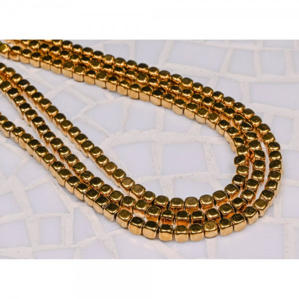 Perlenkette - Gold