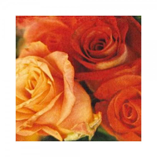 Cocktailservietten - Teerosen