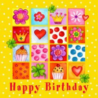 Serviette Birthday Memory Serviette Birthday Memory