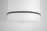 Wachsstreifen Perlen schwarz 2 mm Wachsstreifen Perlen schwarz 2 mm