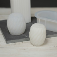 Kerzengießform Silikon Geometrische Wellen klein Kerzengießform Silikon Geometrische Wellen klein