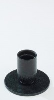 Kerzenhalter Eisen schwarz H 4,5 cm Kerzenhalter Eisen schwarz H 4,5 cm