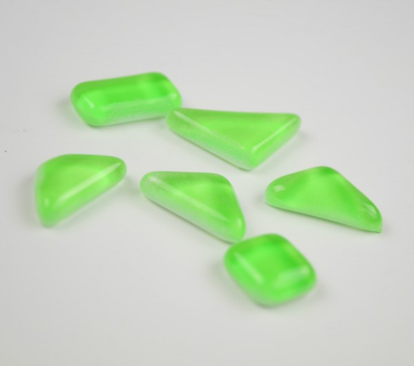 Soft Glas Polygonal Neon - Grün