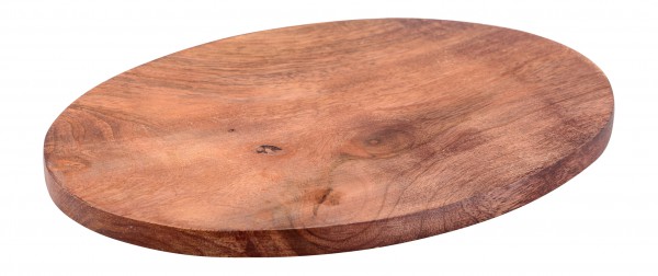 Teller Holz dunkel oval 13,5x10 cm