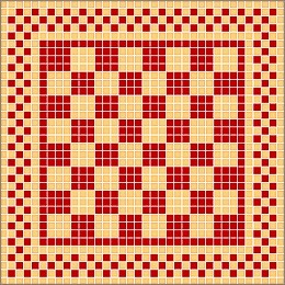 Mosaik Vorlagen - Schach l 40x40cm