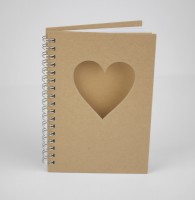 Notizbuch Herz aus Papp Art Notizbuch Herz aus Papp Art