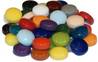 Fantasy Glas Mosaiksteine rund Ø 12 mm - Bunt Mix Fantasy Glas Mosaiksteine rund Ø 12 mm - Bunt Mix