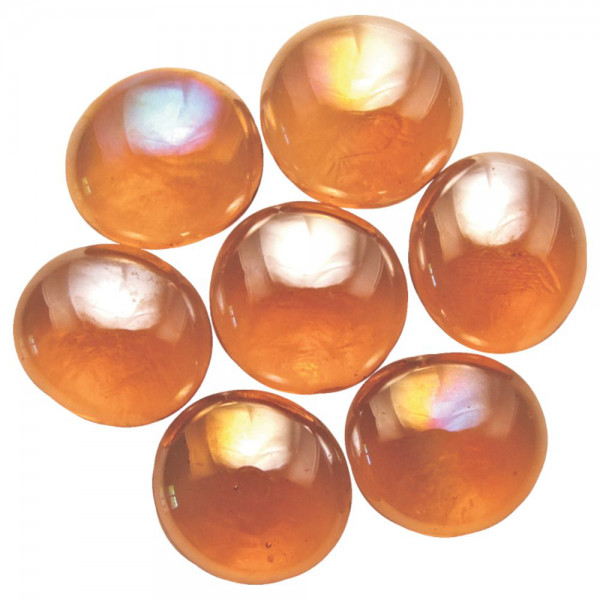 Glas-Nuggets Ø 15-20 mm - Irisierend - Rosa