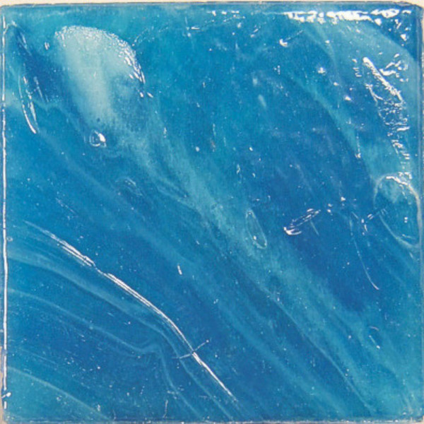 Murano Glas 20 x 20 mm - Marmoriert - Maritimblau