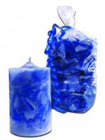 Wachs Cracker Candle Crunch Mix hellblau blau 350 g Wachs Cracker Candle Crunch Mix hellblau blau 350 g