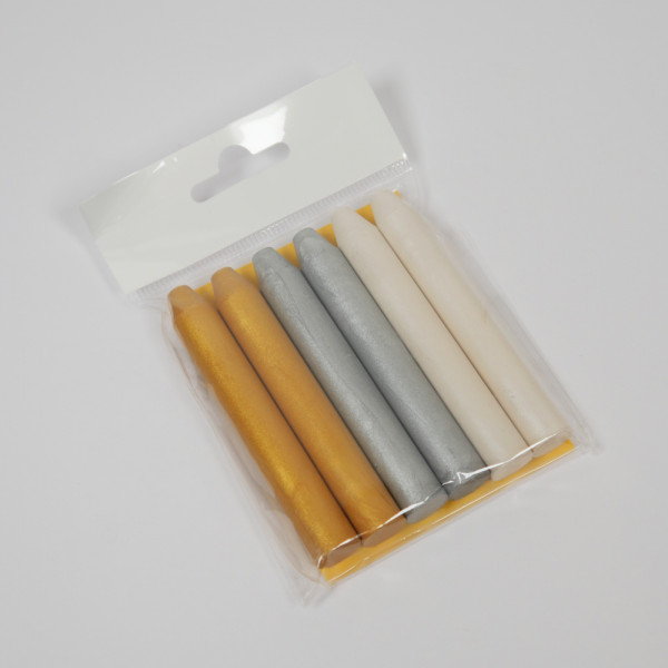 Encaustic Wachsstifte - Set Metallicfarben