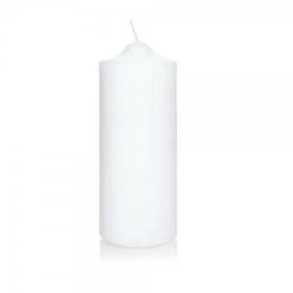 Kerze weiss Spitzkopf 150x60